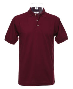 Kyssa | Polo manches courtes personnalisé pour homme Bordeaux 1