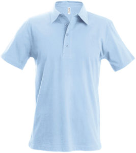 Lage | Polo manches courtes publicitaire pour homme Bleu ciel