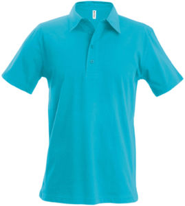 Lage | Polo manches courtes publicitaire pour homme Turquoise