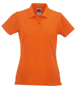 Lala | Polo manches courtes personnalisé pour femme Orange 1