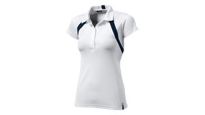 Lobfit Femme | Polo manches courtes publicitaire pour femme Blanc Marine