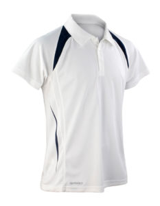 Men Team Spirit Polo | Polo manches courtes publicitaire pour homme Blanc Marine