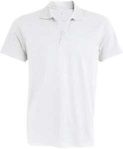 Mike | Polo manches courtes personnalisé pour homme Blanc