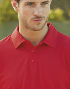 Mooba | Polo manches courtes publicitaire pour homme Rouge 1