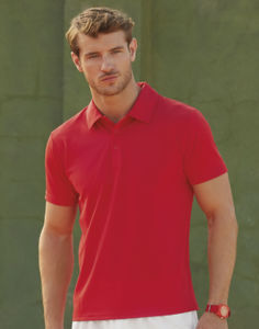 Mooba | Polo manches courtes publicitaire pour homme Rouge 4