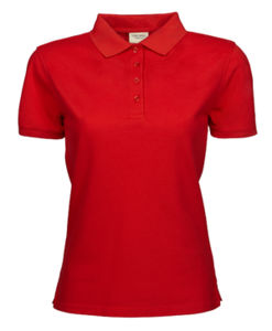 Nake | Polo manches courtes publicitaire pour femme Rouge 3