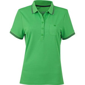 Nooqoo | Polo manches courtes publicitaire pour femme Vert Carbone