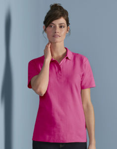 Nossaqo | Polo manches courtes publicitaire pour femme Rose 3