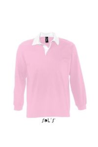 Pack | Polo manches longues publicitaire pour homme Rose