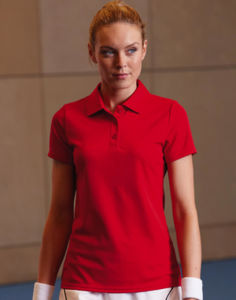 Pacoo | Polo manches courtes publicitaire pour femme Rouge 2