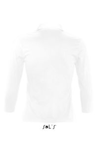 Panach | Polo manches longues personnalisé pour femme Blanc 2