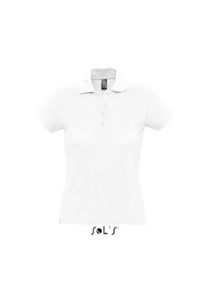 Passion | Polo manches courtes personnalisé pour femme Blanc