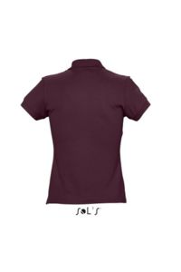 Passion | Polo manches courtes personnalisé pour femme Bordeaux 2