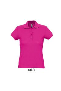 Passion | Polo manches courtes personnalisé pour femme Fuchsia