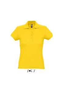 Passion | Polo manches courtes personnalisé pour femme Jaune