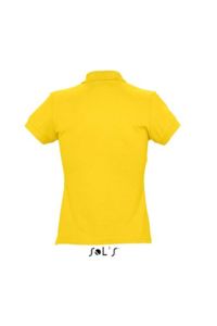 Passion | Polo manches courtes personnalisé pour femme Jaune 2