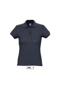 Passion | Polo manches courtes personnalisé pour femme Marine