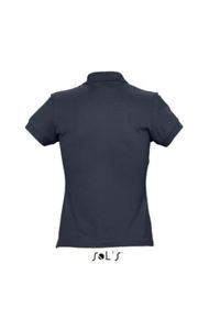 Passion | Polo manches courtes personnalisé pour femme Marine 2