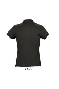 Passion | Polo manches courtes personnalisé pour femme Noir 2