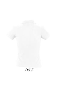 People | Polo manches courtes personnalisé pour femme Blanc 2