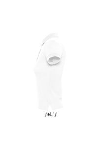 People | Polo manches courtes personnalisé pour femme Blanc 3