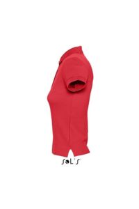 People | Polo manches courtes personnalisé pour femme Rouge 3