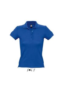 People | Polo manches courtes personnalisé pour femme Royal