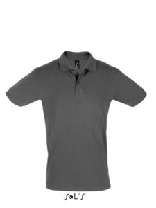 Perfect Men | Polo manches courtes publicitaire pour homme Gris foncé