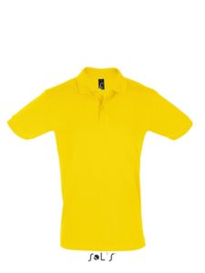 Perfect Men | Polo manches courtes publicitaire pour homme Jaune