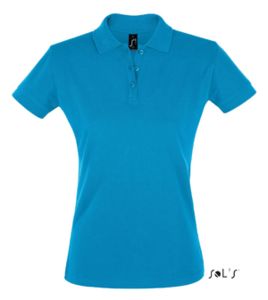 Perfect Women | Polo manches courtes publicitaire pour femme Aqua