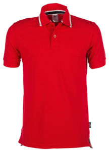 Perth 2 | Polo manches courtes personnalisé pour homme Rouge