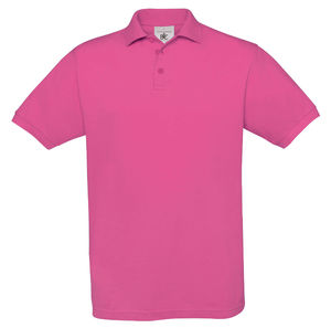 Pique Safran | Polo manches courtes personnalisé pour homme Fuchsia 1