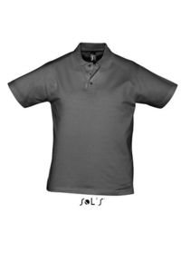 Prescott Men | Polo manches courtes publicitaire pour homme Gris foncé