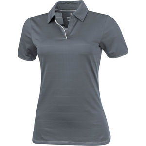 Prescott | Polo manches courtes personnalisé pour femme Steel grey