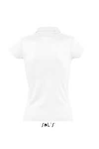 Prescott Women | Polo manches courtes personnalisé pour femme Blanc 2