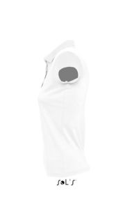 Prescott Women | Polo manches courtes personnalisé pour femme Blanc 3