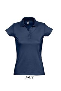 Prescott Women | Polo manches courtes personnalisé pour femme French Marine