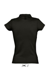 Prescott Women | Polo manches courtes personnalisé pour femme Noir 2