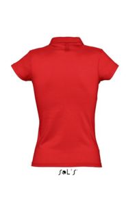 Prescott Women | Polo manches courtes personnalisé pour femme Rouge 2