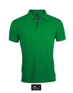 Prime Men | Polo manches courtes publicitaire pour homme Vert Prairie