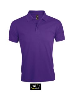 Prime Men | Polo manches courtes publicitaire pour homme Violet foncé