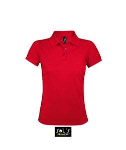 Prime Women | Polo manches courtes personnalisé pour femme Rouge