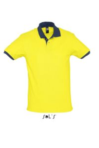 Prince | Polo manches courtes publicitaire pour homme Citron French Marine