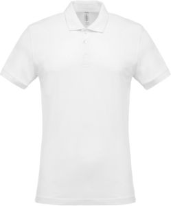 Pyhi | Polo manches courtes publicitaire pour homme Blanc 1