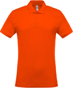 Pyhi | Polo manches courtes publicitaire pour homme Orange 1