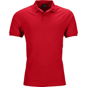 Qaki | Polo manches courtes publicitaire pour homme Rouge