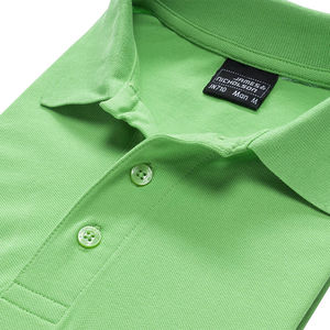 Qaki | Polo manches courtes publicitaire pour homme Vert citron