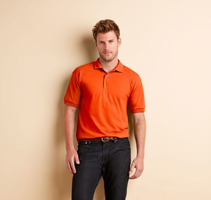 Qaso | Polo manches courtes personnalisé pour homme Orange 2