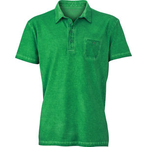 Qoffy | Polo manches courtes publicitaire pour homme Vert