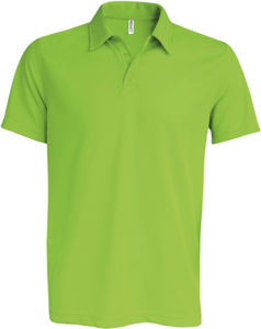 Qoxu | Polo manches courtes publicitaire pour homme Lime